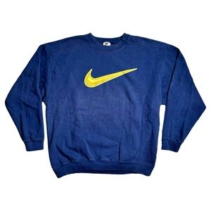 VTG 90s Nike Sweatshirt USA Made CrewNeck Center Swoosh Travis Scott